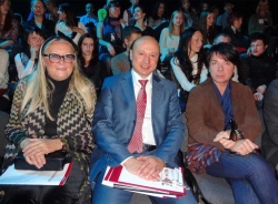 Члены жюри конкурса «STUDENT’SART»: Т. Михалкова, В.С. Белгородский и В. Юдашкин